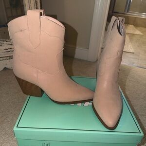 Faux Suede Ankle Boots - New in Box